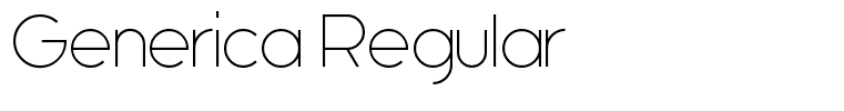 Generica Regular