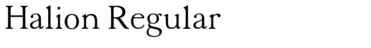 Halion Regular