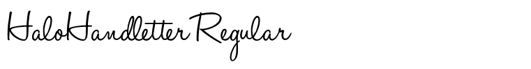 HaloHandletter Regular