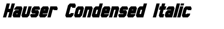 Hauser Condensed Italic