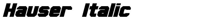 Hauser Italic
