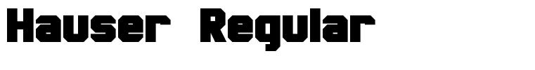 Hauser Regular