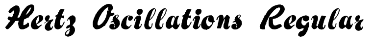 Hertz Oscillations Regular