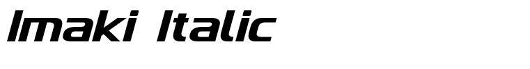 Imaki Italic