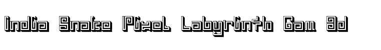 India Snake Pixel Labyrinth Gam 3d