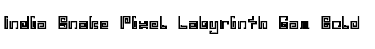 India Snake Pixel Labyrinth Gam Bold