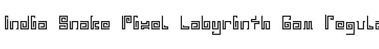 India Snake Pixel Labyrinth Gam Regular