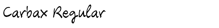 Carbax Regular