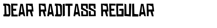 DEAR RADITASS Regular