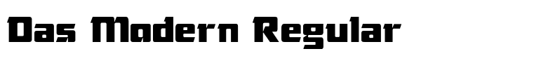 Das Modern Regular