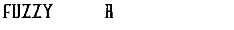 FUZZY bold Regular