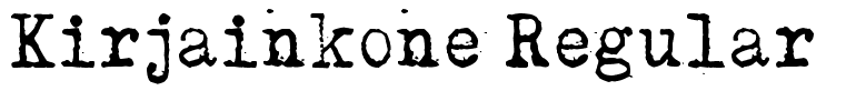 Kirjainkone Regular