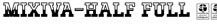 MIXIVA-HALF FULL demo Regular