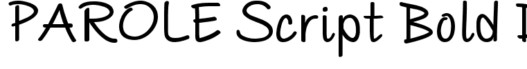 PAROLE Script Bold Demo Regular