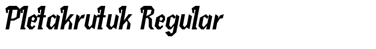 Pletakrutuk Regular
