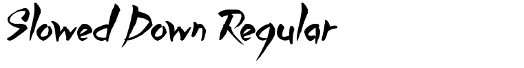 Slowed Down Regular