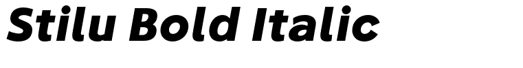 Stilu Bold Italic