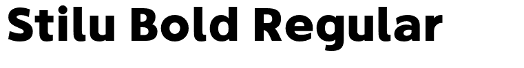 Stilu Bold Regular