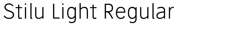 Stilu Light Regular