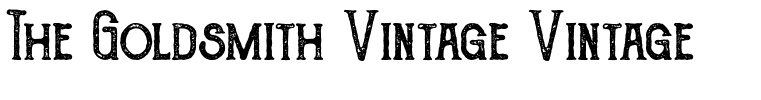The Goldsmith Vintage Vintage