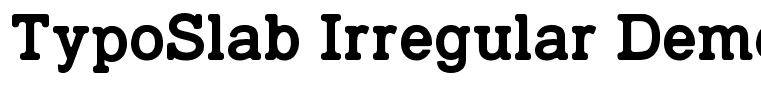 TypoSlab Irregular Demo Regular