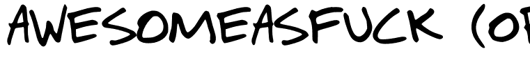 AwesomeAsFuck (OpenType)