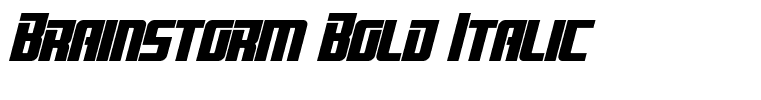 Brainstorm Bold Italic