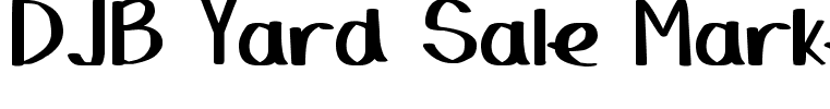 DJB Yard Sale Marker