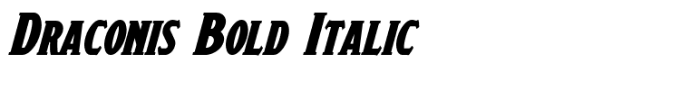 Draconis Bold Italic