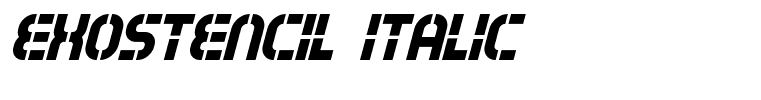 Exostencil Italic