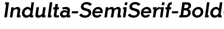 Indulta-SemiSerif-Bold-Italic-FFP