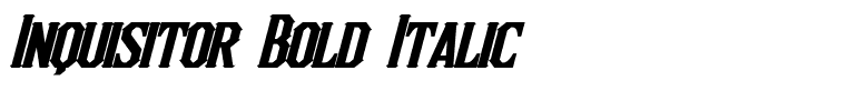 Inquisitor Bold Italic