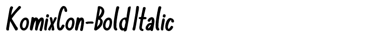 KomixCon-Bold Italic