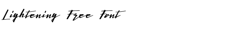 Lightening Free Font