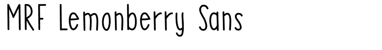 MRF Lemonberry Sans