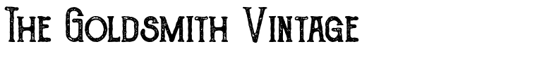 The Goldsmith Vintage