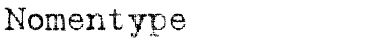 Nomentype