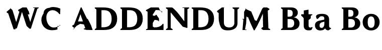 WC ADDENDUM Bta Bold