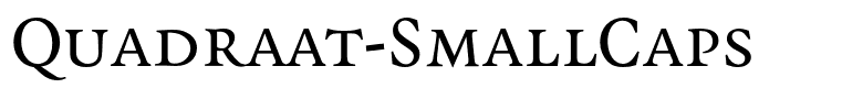 Quadraat-SmallCaps