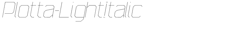 Plotta-LightItalic