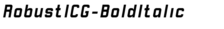RobustICG-BoldItalic