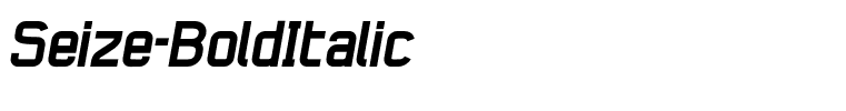 Seize-BoldItalic