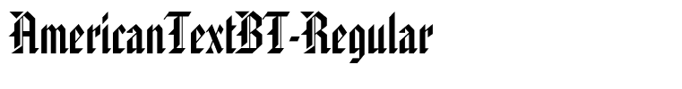 AmericanTextBT-Regular
