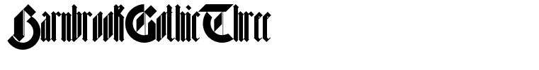 BarnbrookGothicThree