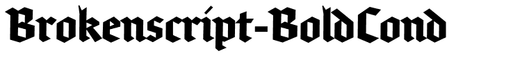 Brokenscript-BoldCond