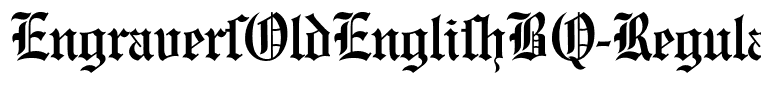 EngraversOldEnglishBQ-Regular