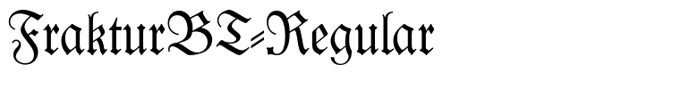 FrakturBT-Regular