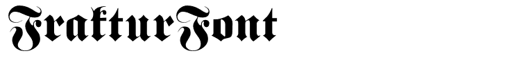 FrakturFont
