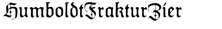 HumboldtFrakturZier