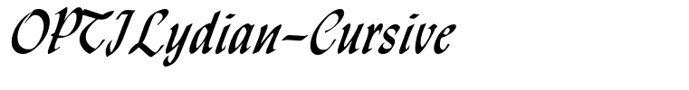 OPTILydian-Cursive